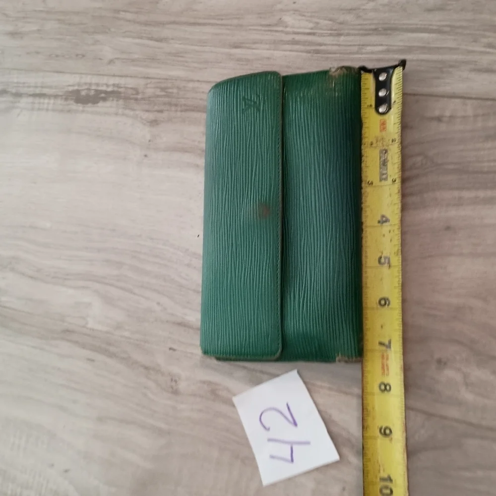 Louis Vuitton Green Epi Long Wallet